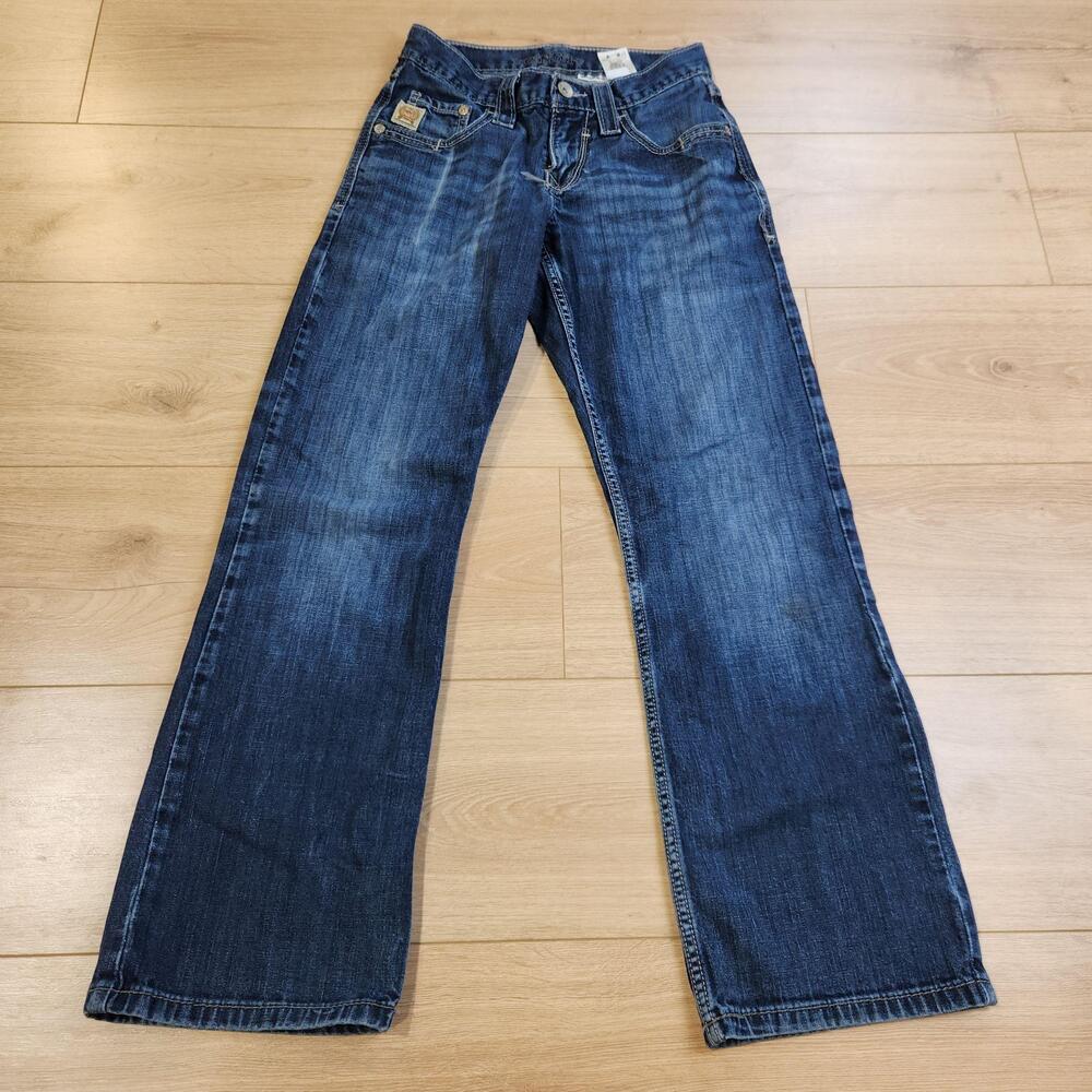 Cinch Carter 2.4 Jeans Mens 27x30 Blue Med Wash Relaxed Bootcut Stretch Denim